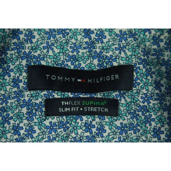 Tommy Hilfiger Men’s Slim-Fit TH Flex Non-Iron Supima Stretch Floral Dress - Picture 5 of 8